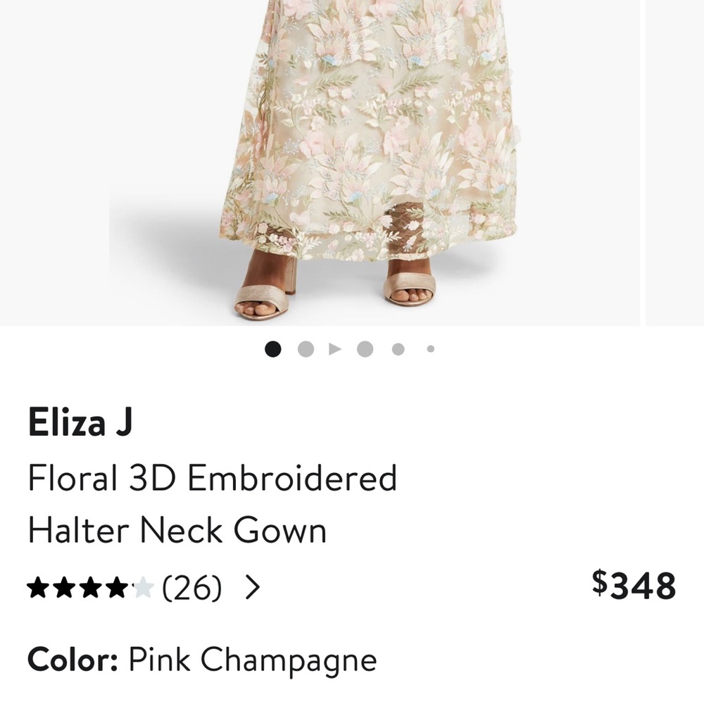 Eliza J 3D detail gown